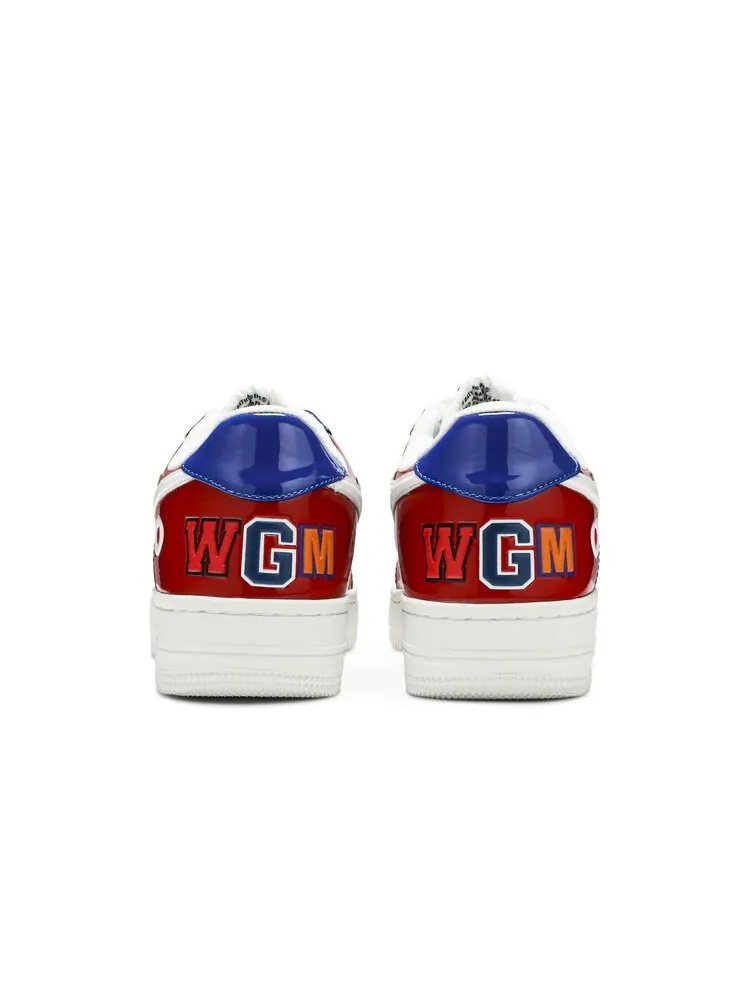 Кроссовки BAPE Bapesta Low M2 Red Shark Face — изображение 6 из 6, красный