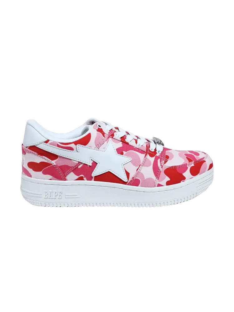 Кроссовки BAPE Bapesta Low Pink ABC Camo — изображение 1 из 1, розовый