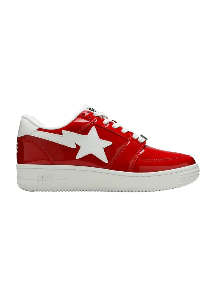 Кроссовки BAPE Bapesta Low M2 'Red' — изображение 1 из 9, красный/белый