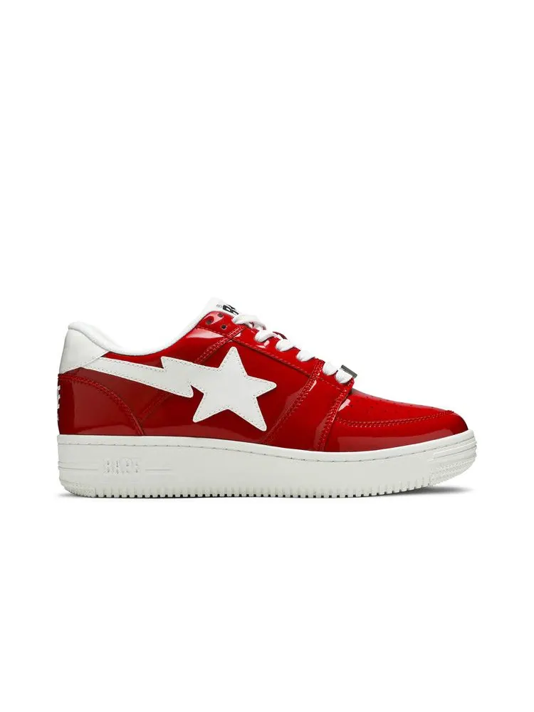 Кроссовки BAPE Bapesta Low M2 'Red' — изображение 2 из 9, красный/белый