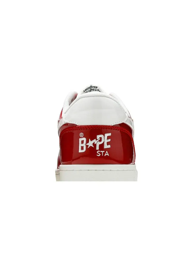 Кроссовки BAPE Bapesta Low M2 'Red' — изображение 8 из 9, красный/белый