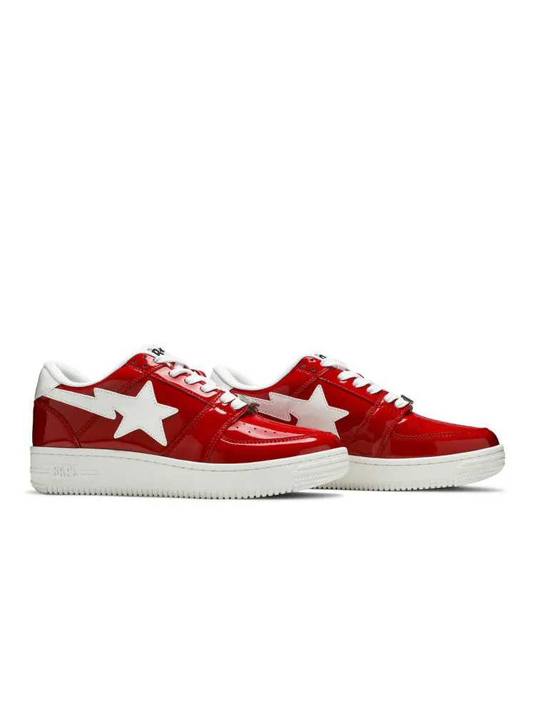 Кроссовки BAPE Bapesta Low M2 'Red' — изображение 9 из 9, красный/белый