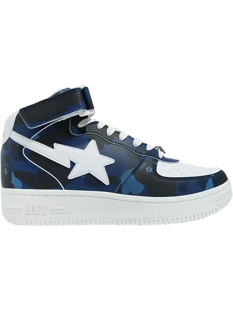 Кроссовки Bapesta Mid Camo Navy — изображение 1 из 1, синий