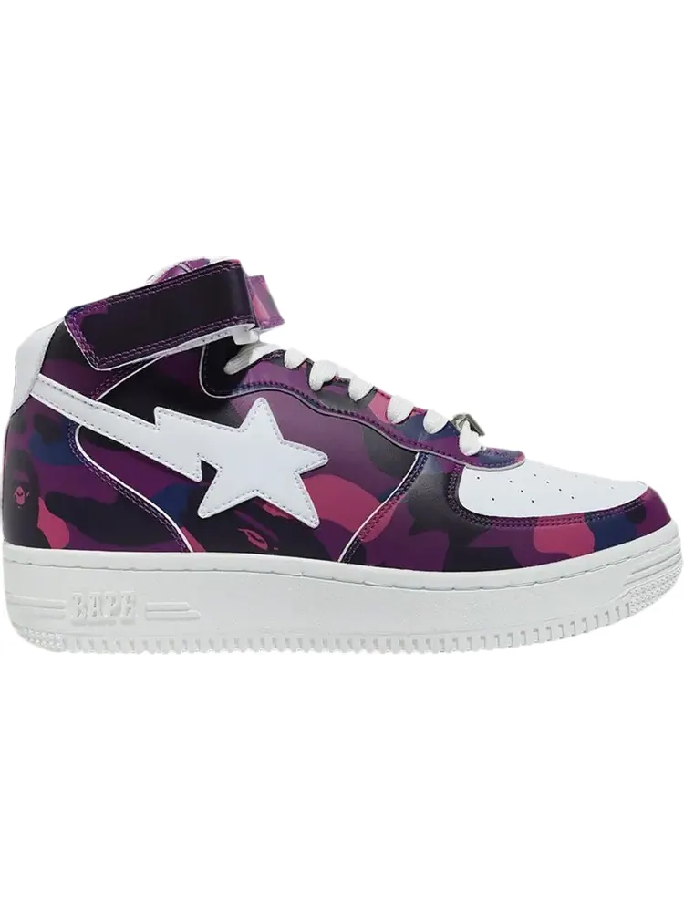 Кроссовки Bapesta Mid Camo Purple — изображение 1 из 1, фиолетовый