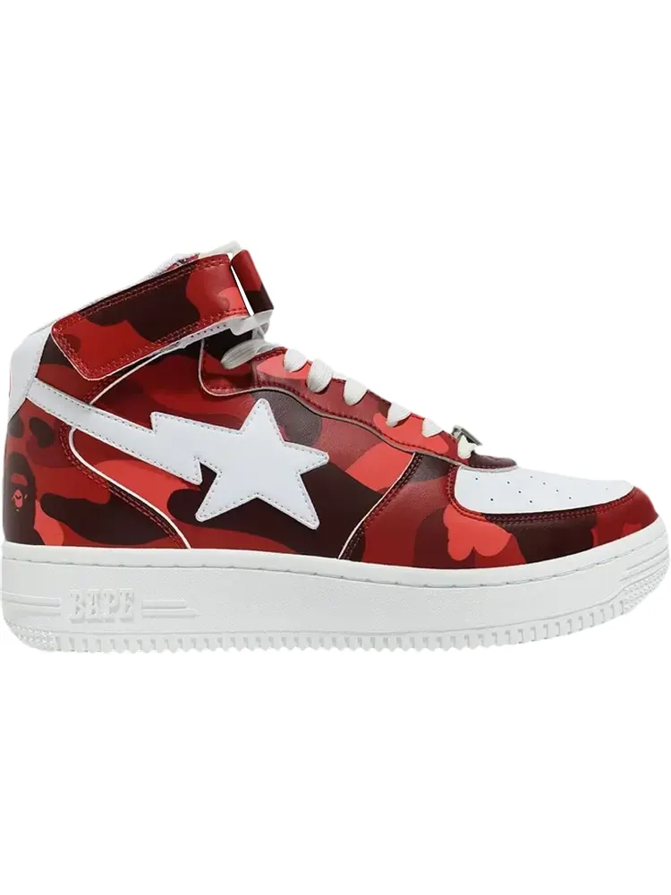 Кроссовки Bapesta Mid Camo Red — изображение 1 из 1, красный