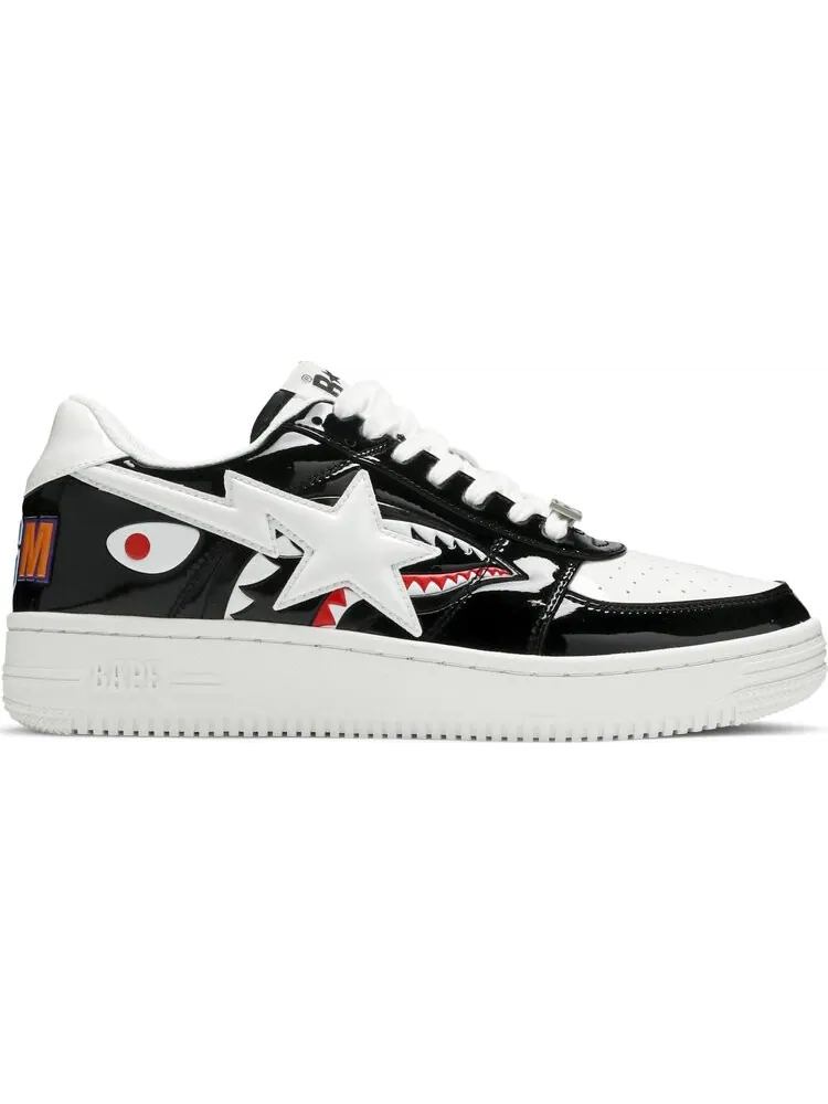 Кроссовки Bapesta Low M1 Shark Face - Black — изображение 1 из 8, черный
