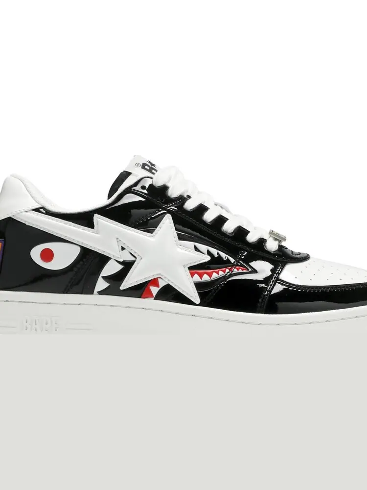 Кроссовки Bapesta Low M1 Shark Face - Black — изображение 2 из 8, черный