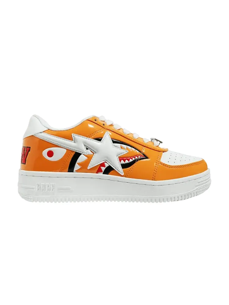 Кроссовки BAPE Bapesta Low M1 'Shark Face - Color Block' — изображение 1 из 1, оранжевый