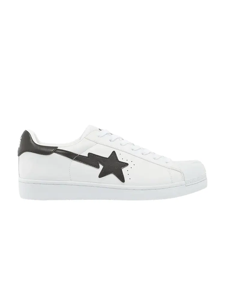 Кроссовки BAPE Bapesta Skull 'White Black' — изображение 1 из 1, белый/черный