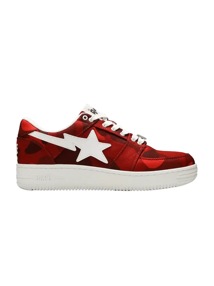 Кроссовки BAPE Bapesta M2 Low 'Red Camo' — изображение 1 из 9, красный//белый