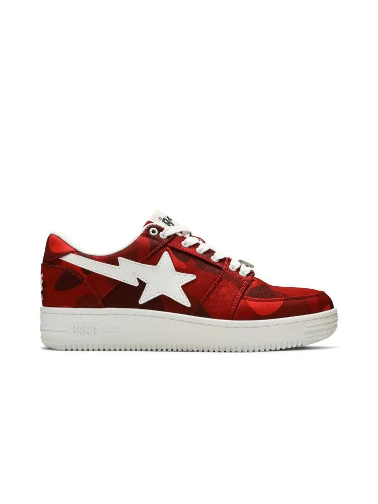 Кроссовки BAPE Bapesta M2 Low 'Red Camo' — изображение 2 из 9, красный//белый