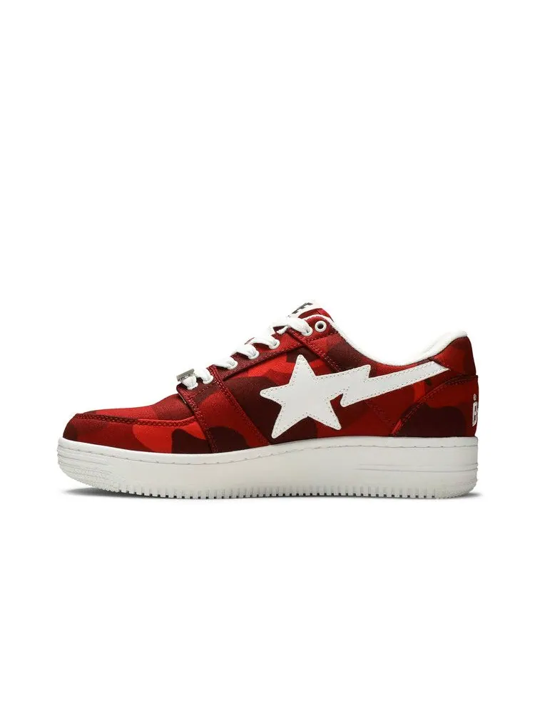 Кроссовки BAPE Bapesta M2 Low 'Red Camo' — изображение 4 из 9, красный//белый