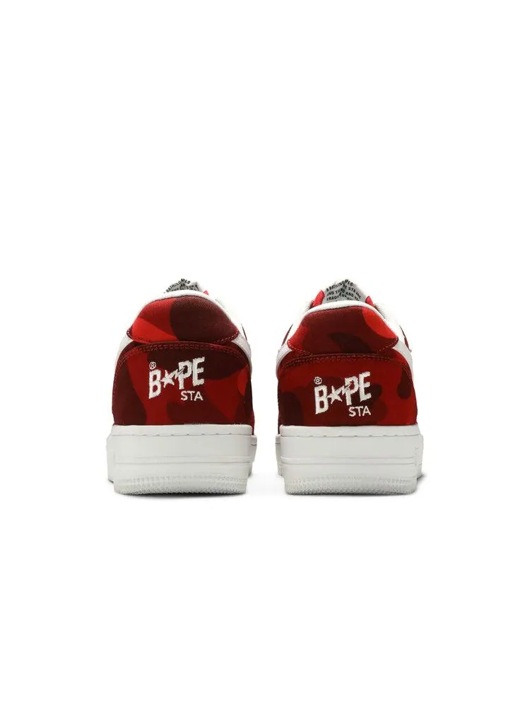 Кроссовки BAPE Bapesta M2 Low 'Red Camo' — изображение 7 из 9, красный//белый