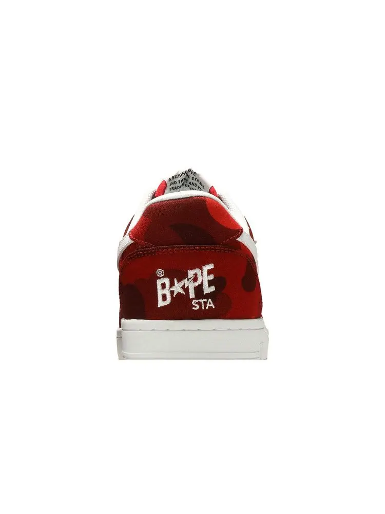 Кроссовки BAPE Bapesta M2 Low 'Red Camo' — изображение 8 из 9, красный//белый