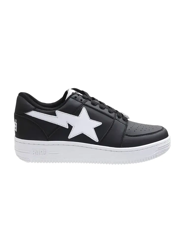 Кроссовки BAPE Bapesta Low M2 'Black White' — изображение 1 из 1, черный