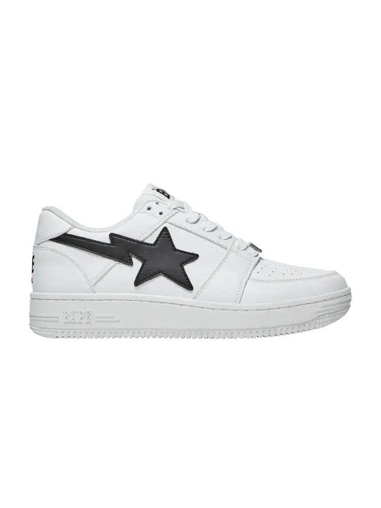 Кроссовки BAPE Bapesta Low M2 'White Black' — изображение 1 из 9, белый/белый