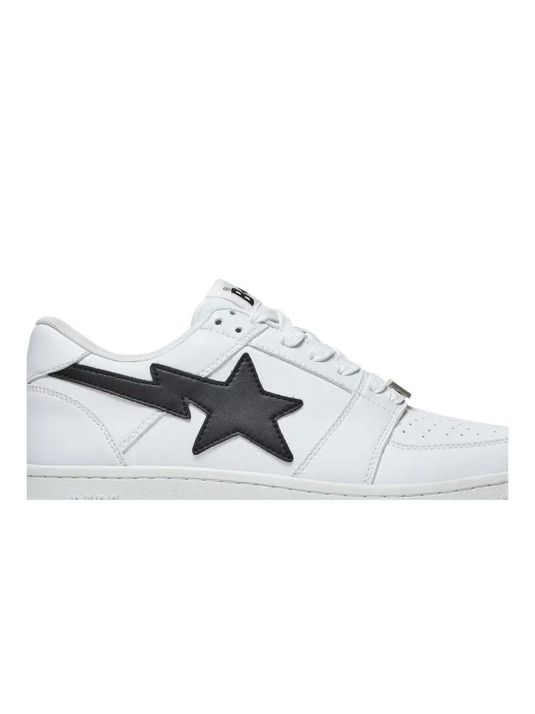 Кроссовки BAPE Bapesta Low M2 'White Black' — изображение 3 из 9, белый/белый