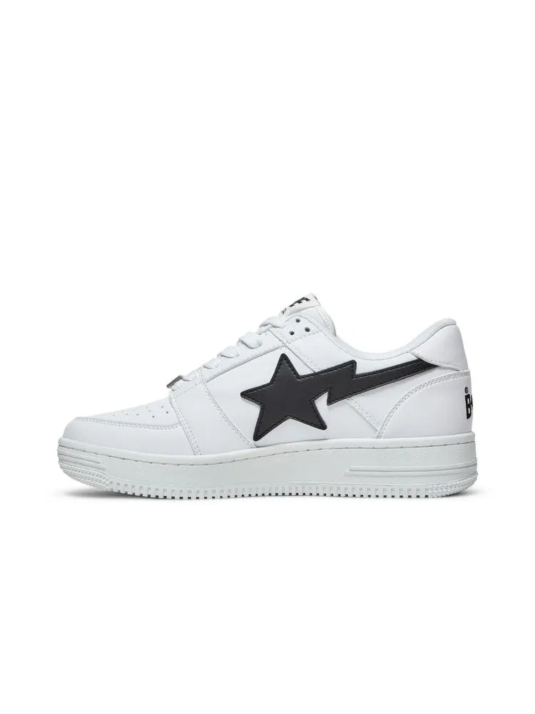 Кроссовки BAPE Bapesta Low M2 'White Black' — изображение 4 из 9, белый/белый