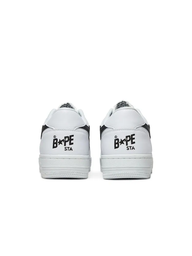 Кроссовки BAPE Bapesta Low M2 'White Black' — изображение 7 из 9, белый/белый