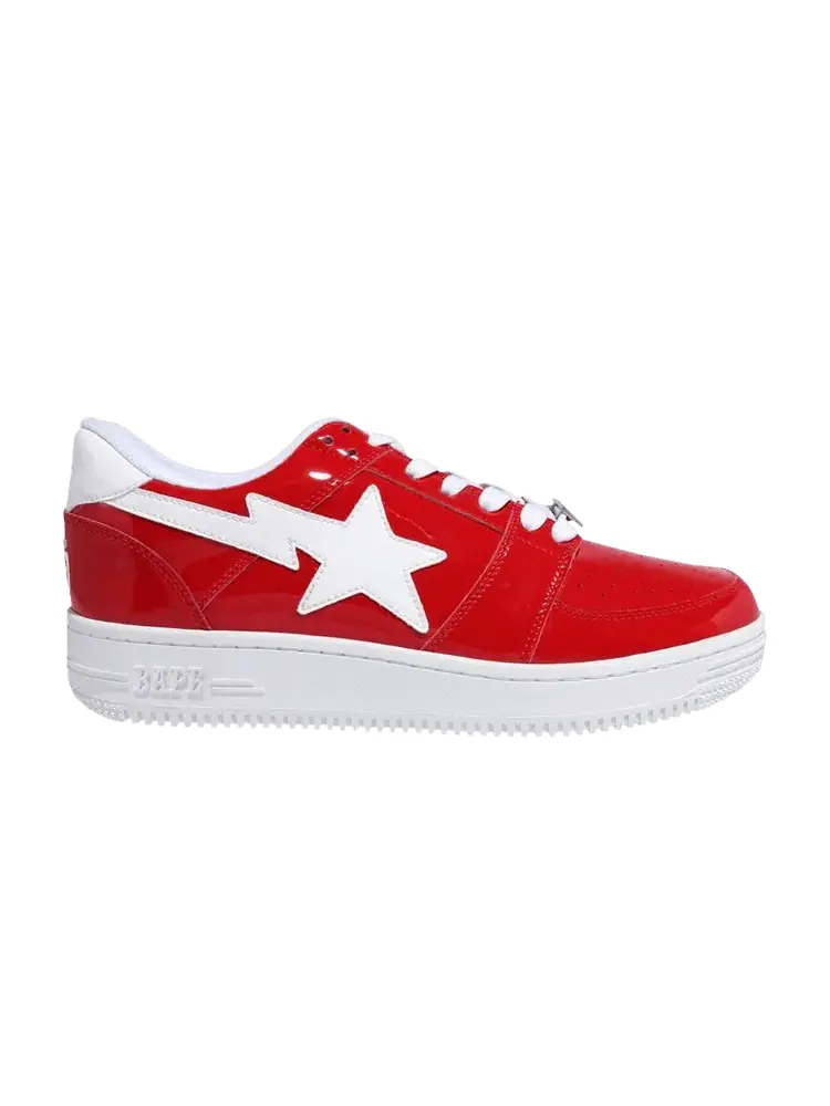 Кроссовки BAPE Bapesta Low M2 Red — изображение 1 из 1, красный
