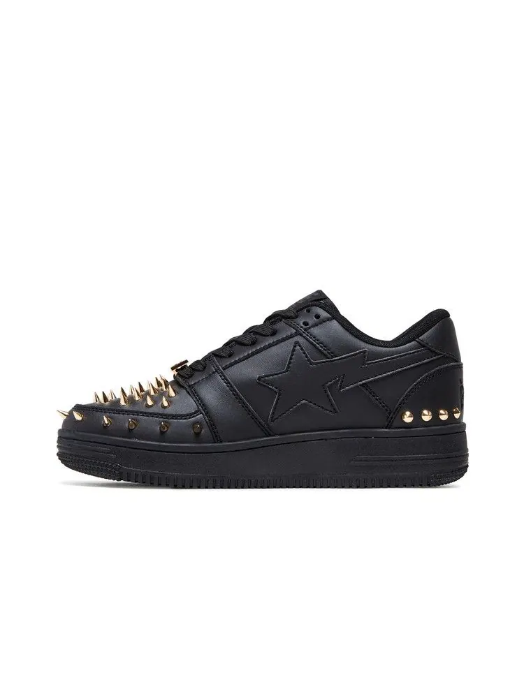 Кроссовки BAPE Bapesta Studded 'Black' — изображение 4 из 9, черный