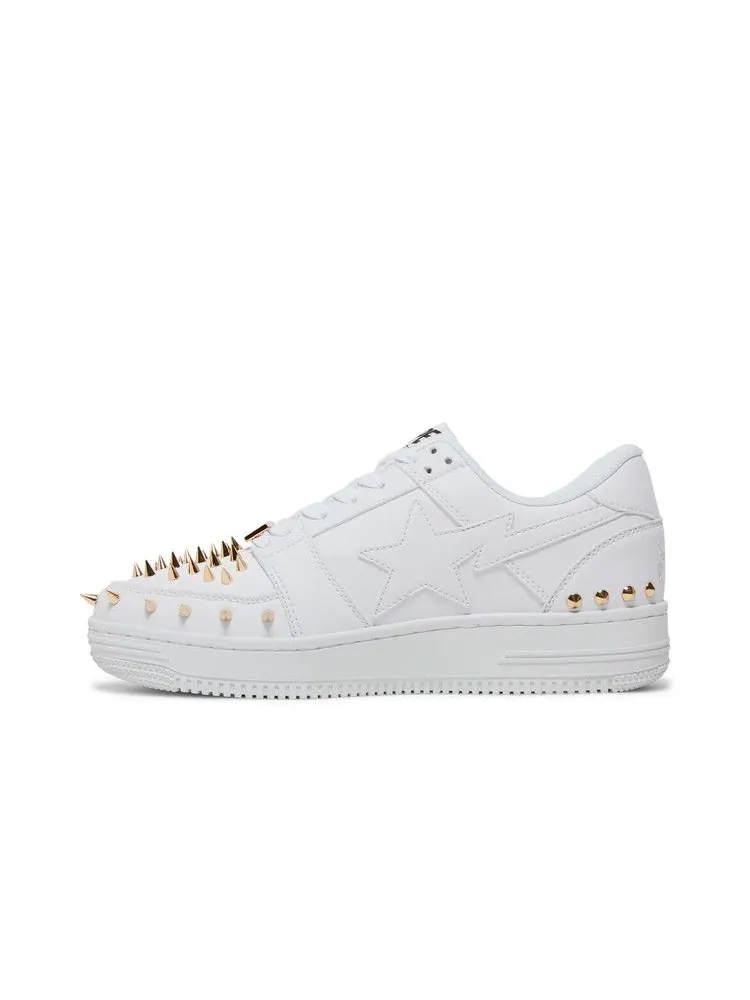 Кроссовки BAPE Bapesta Studded 'White' — изображение 4 из 9, белый