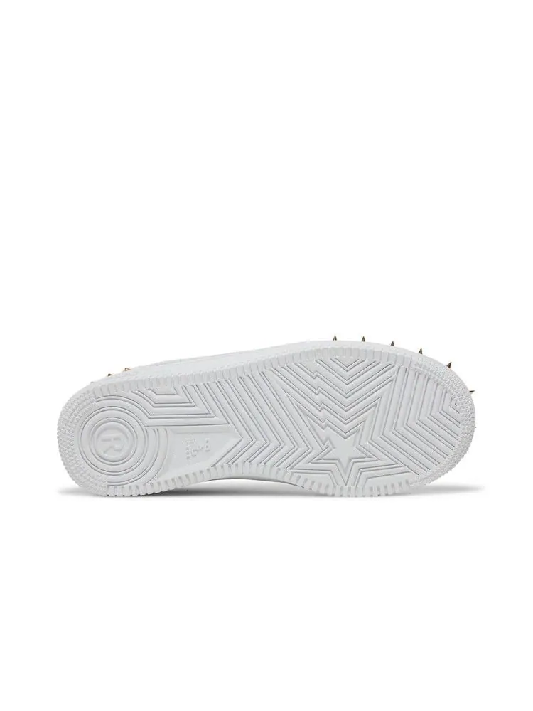 Кроссовки BAPE Bapesta Studded 'White' — изображение 5 из 9, белый
