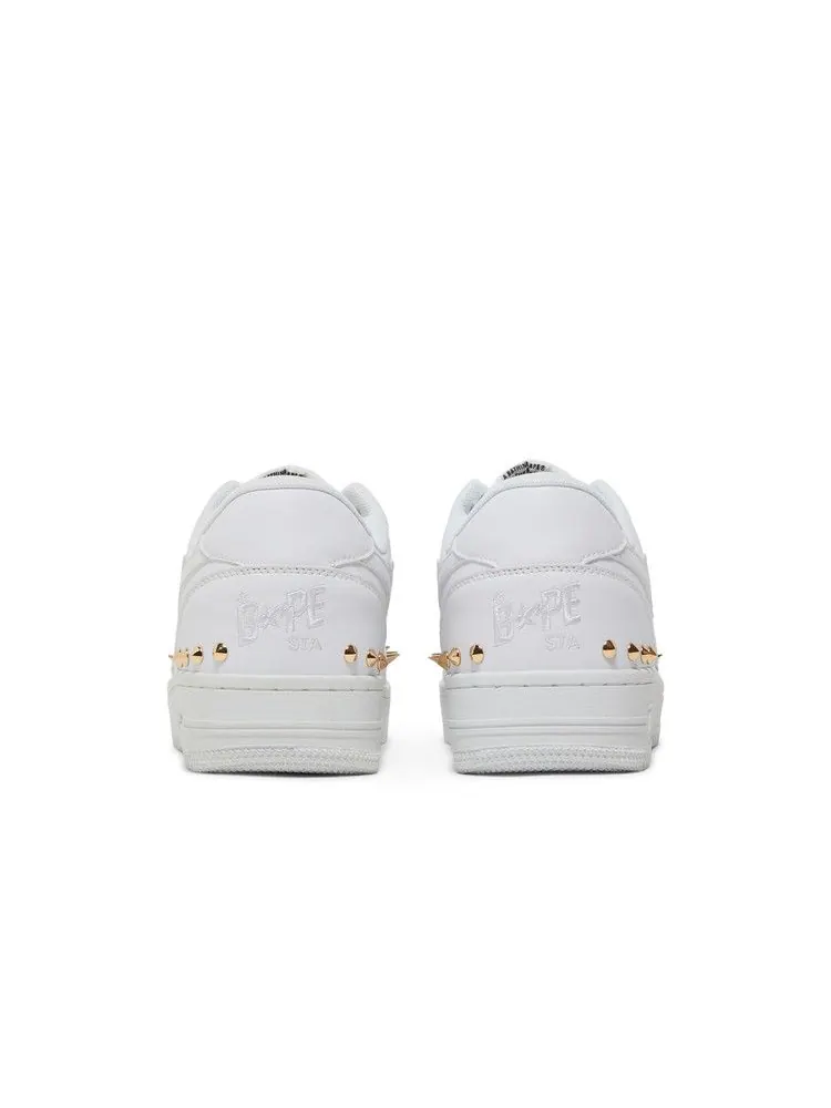 Кроссовки BAPE Bapesta Studded 'White' — изображение 7 из 9, белый