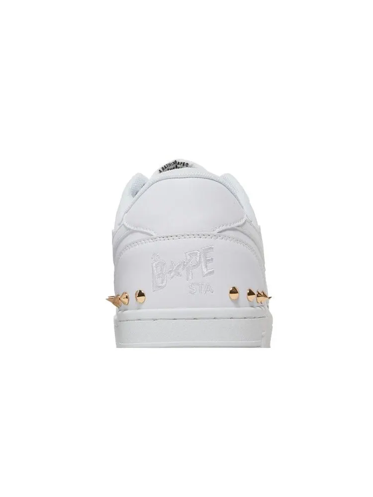 Кроссовки BAPE Bapesta Studded 'White' — изображение 8 из 9, белый