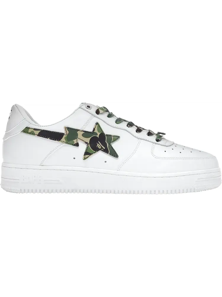 Кроссовки Bapesta Low ABC Camo - Green — изображение 1 из 1, белый