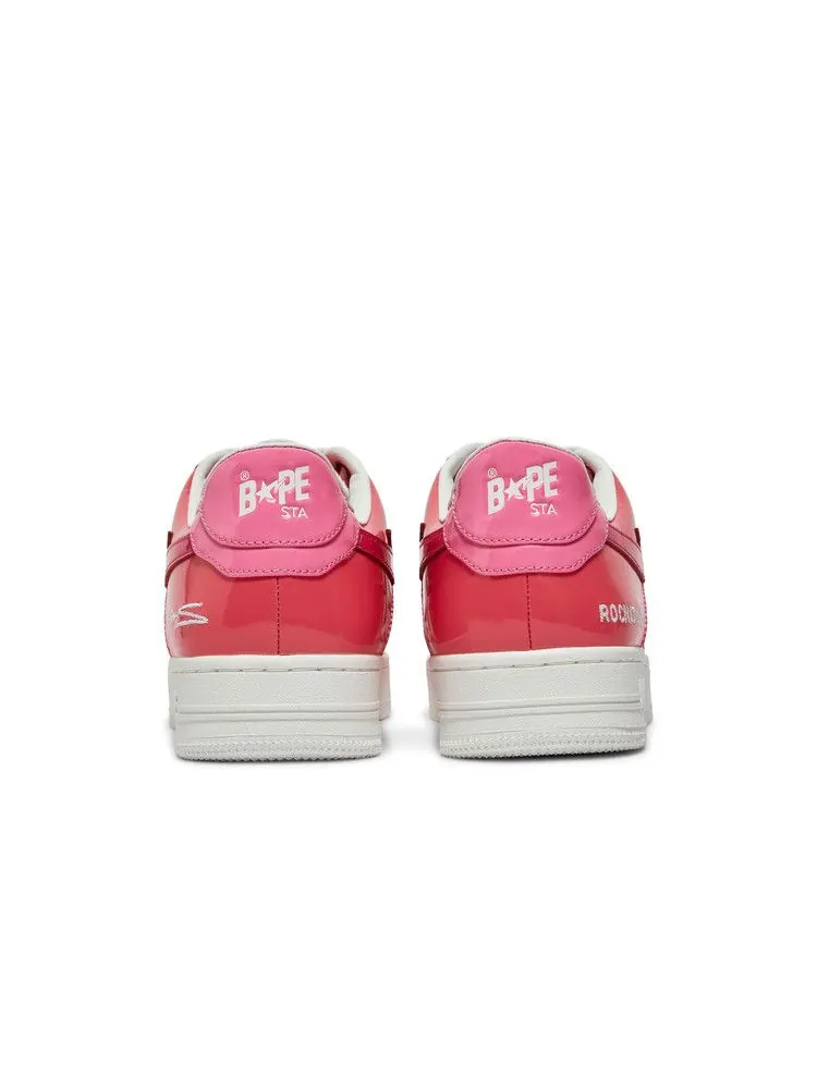 Кроссовки BAPE Bapesta Low M1 'Camo Combo - Pink' — изображение 7 из 9, розовый