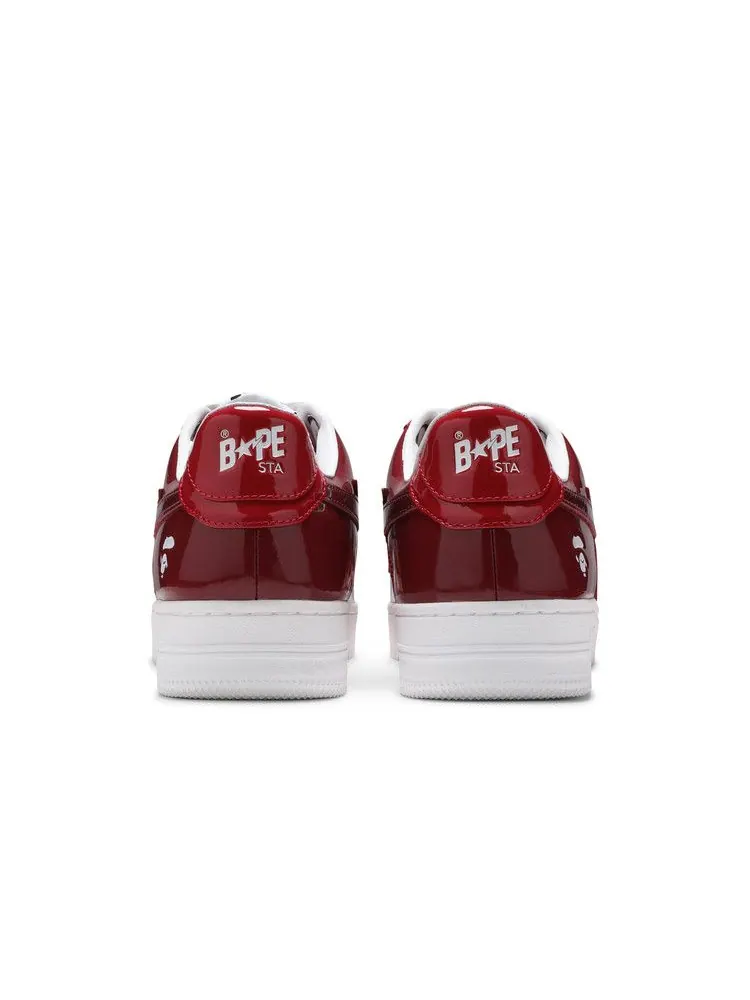 Кроссовки BAPE Bapesta Low M1 'Color Camo Combo - Red' — изображение 7 из 9, красный