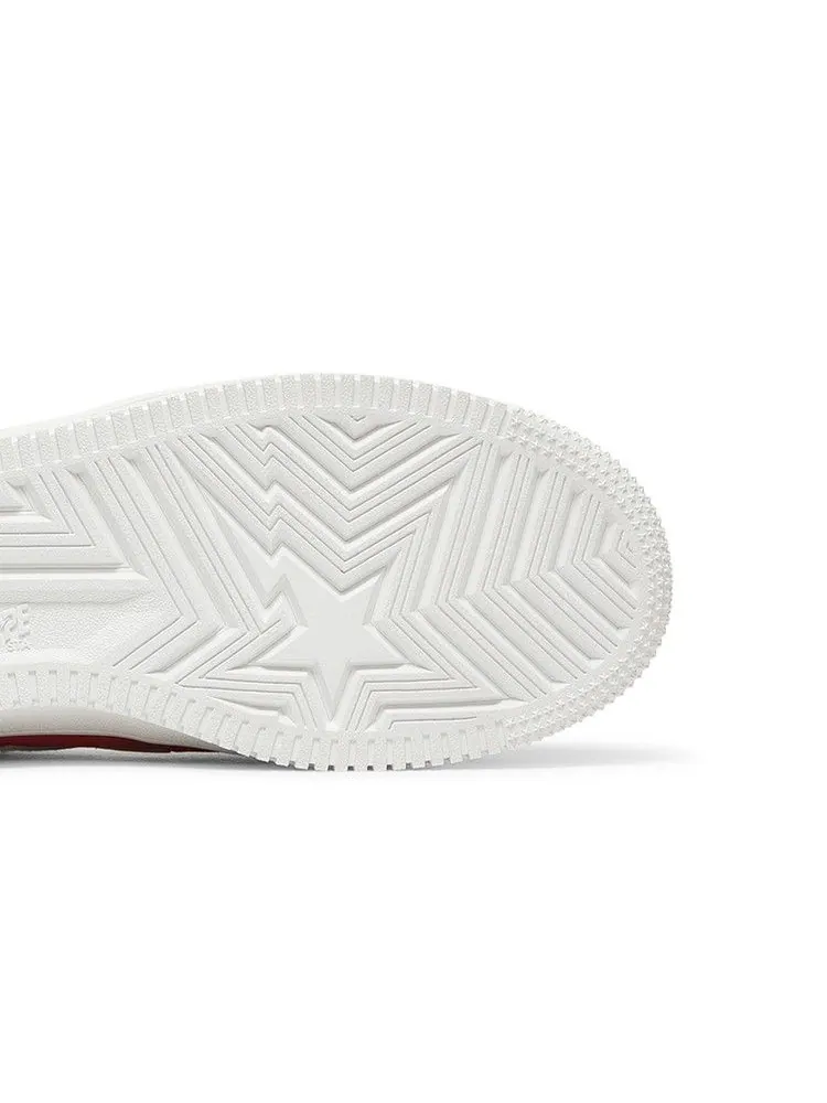 Кроссовки BAPE Bapesta 'Suede Pack - Red' — изображение 6 из 9, красный