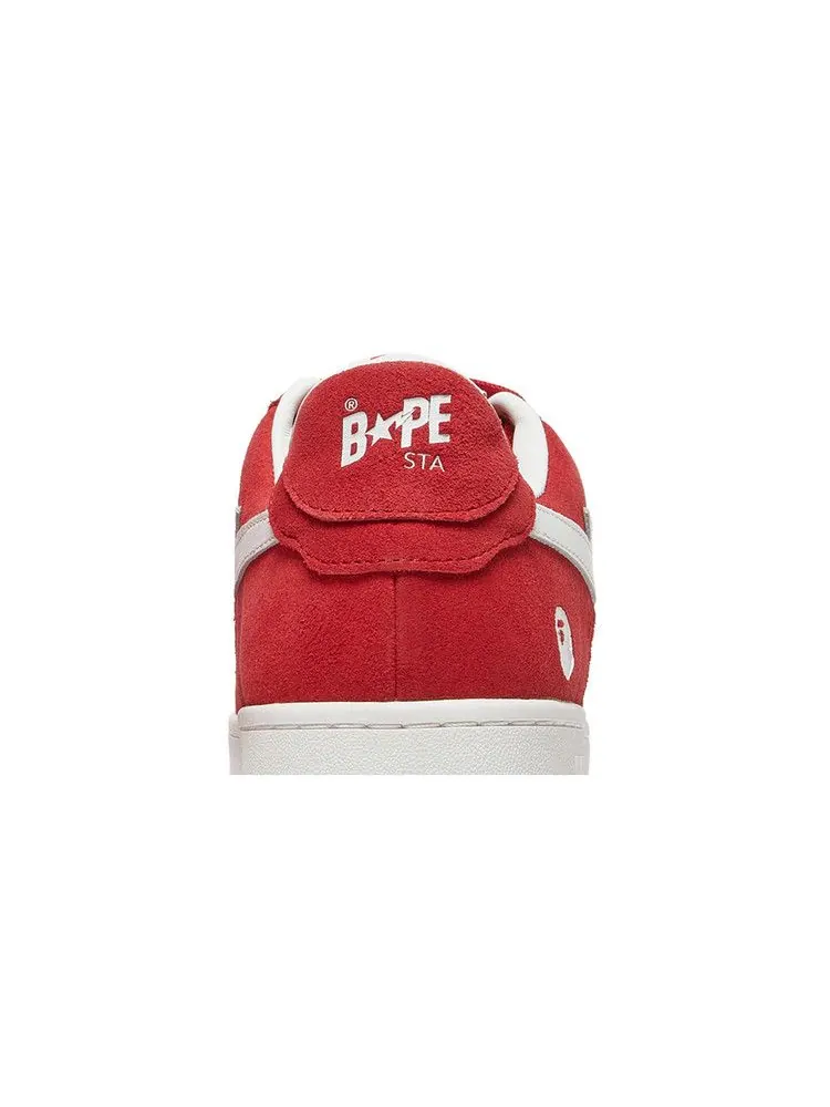 Кроссовки BAPE Bapesta 'Suede Pack - Red' — изображение 8 из 9, красный