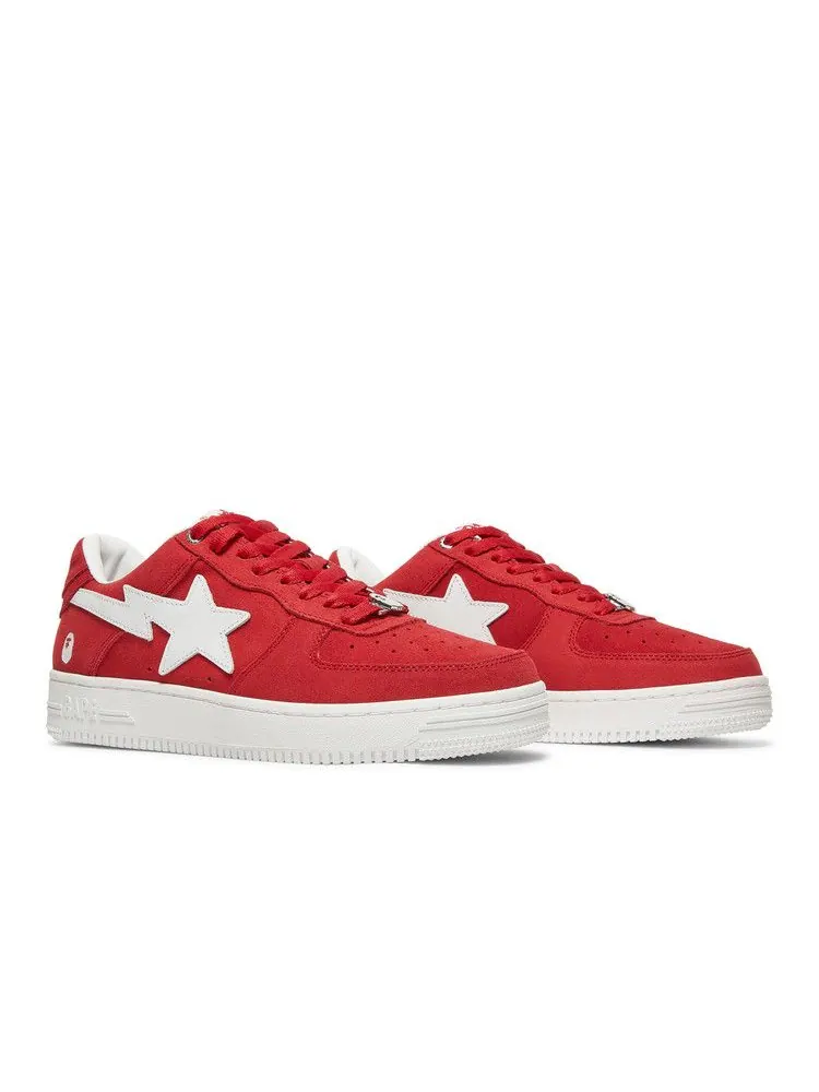 Кроссовки BAPE Bapesta 'Suede Pack - Red' — изображение 9 из 9, красный