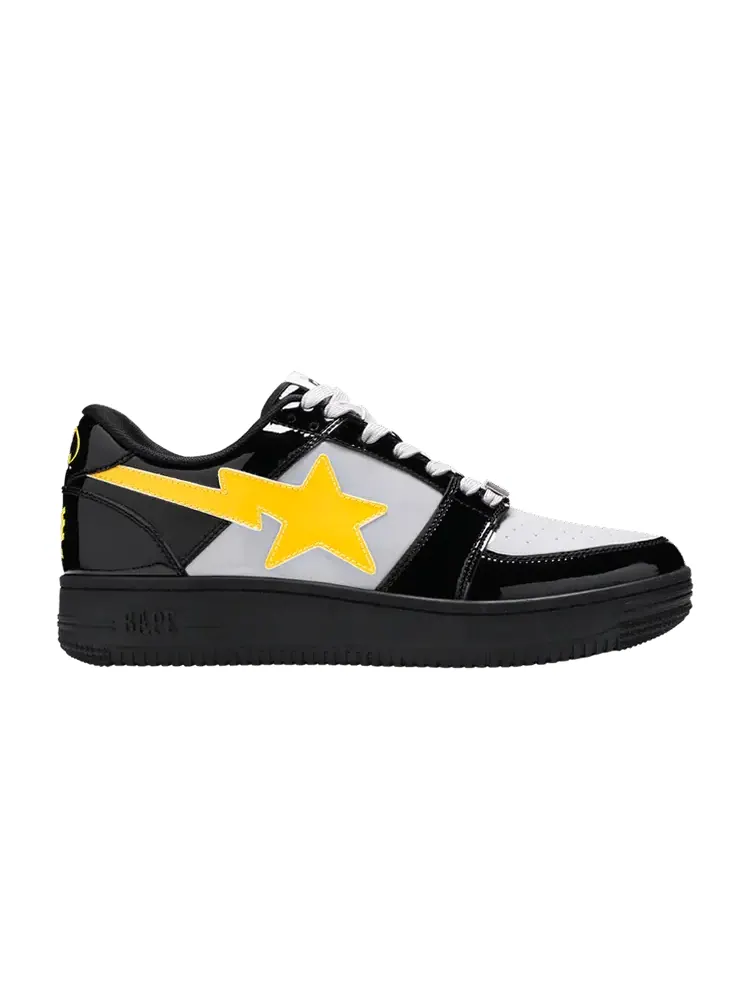 Кроссовки BAPE DC Comics x Bapesta Low M1 'Batman' — изображение 1 из 9, черный/серый/желтый