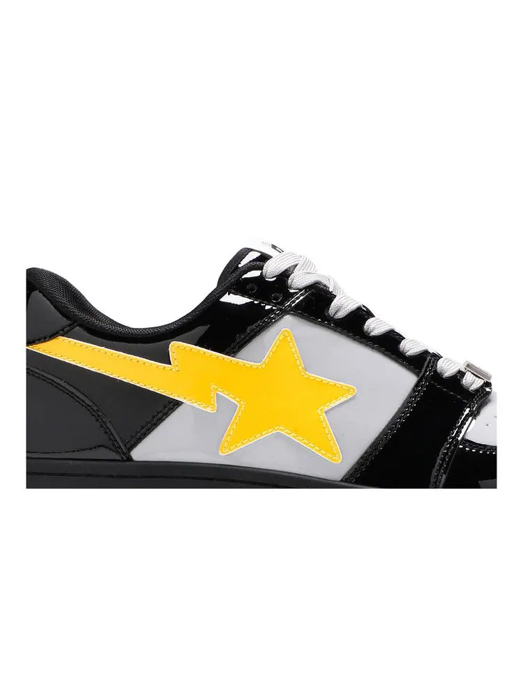 Кроссовки BAPE DC Comics x Bapesta Low M1 'Batman' — изображение 3 из 9, черный/серый/желтый