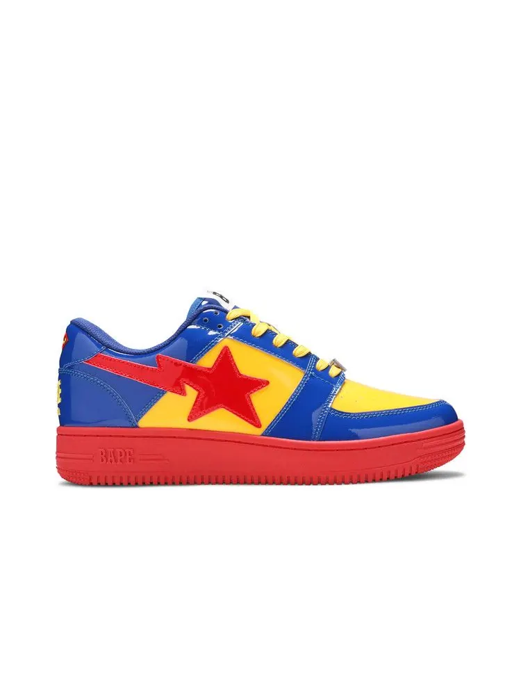 Кроссовки BAPE DC Comics x Bapesta Low M1 'Superman' — изображение 2 из 9, синий/желтый/красный