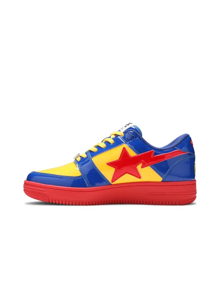 Кроссовки BAPE DC Comics x Bapesta Low M1 'Superman' — изображение 4 из 9, синий/желтый/красный