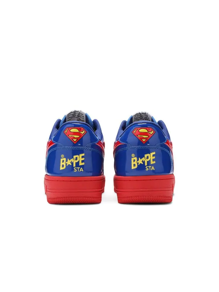 Кроссовки BAPE DC Comics x Bapesta Low M1 'Superman' — изображение 7 из 9, синий/желтый/красный
