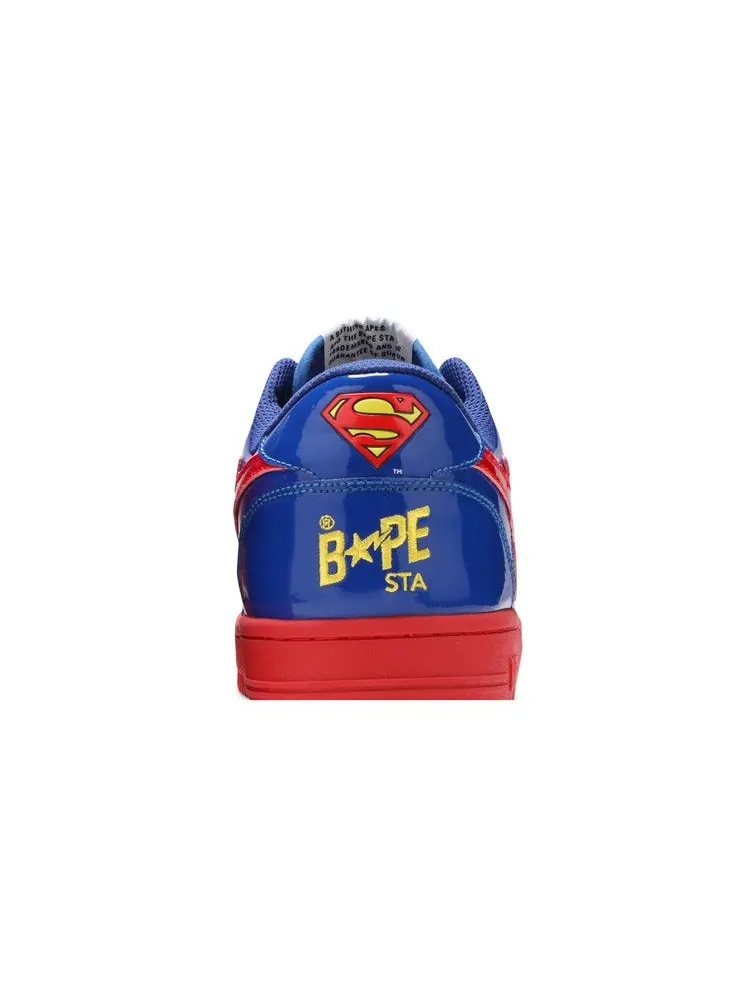 Кроссовки BAPE DC Comics x Bapesta Low M1 'Superman' — изображение 8 из 9, синий/желтый/красный