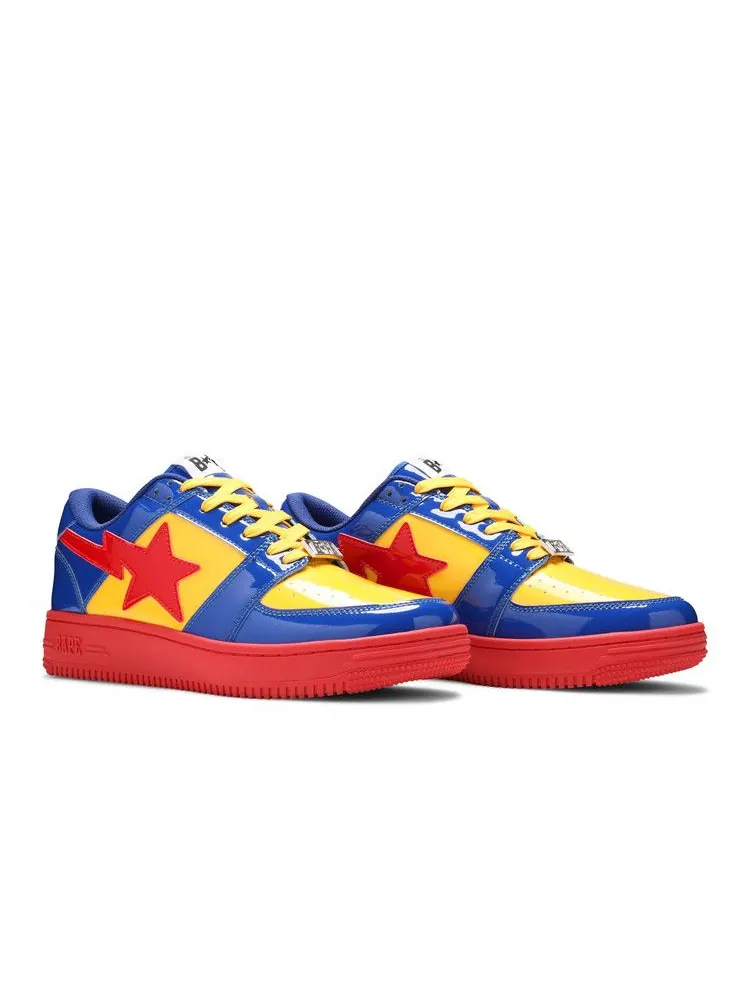 Кроссовки BAPE DC Comics x Bapesta Low M1 'Superman' — изображение 9 из 9, синий/желтый/красный