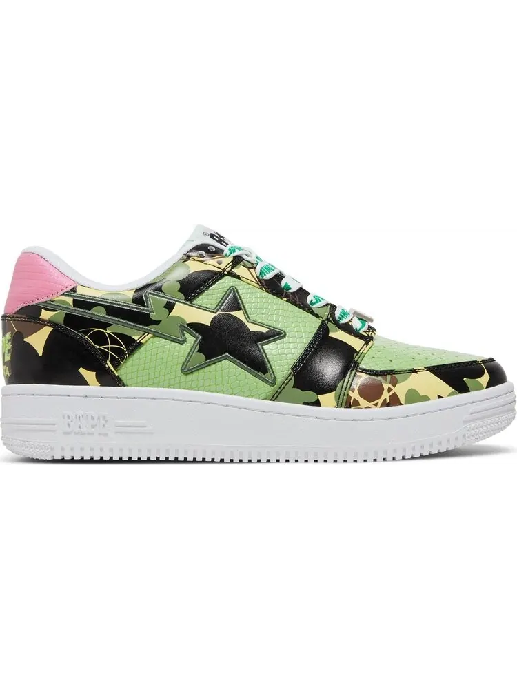 Кроссовки Mo Wax x Unkle x Bapesta Low M2 Original Headz — изображение 1 из 8, зеленый