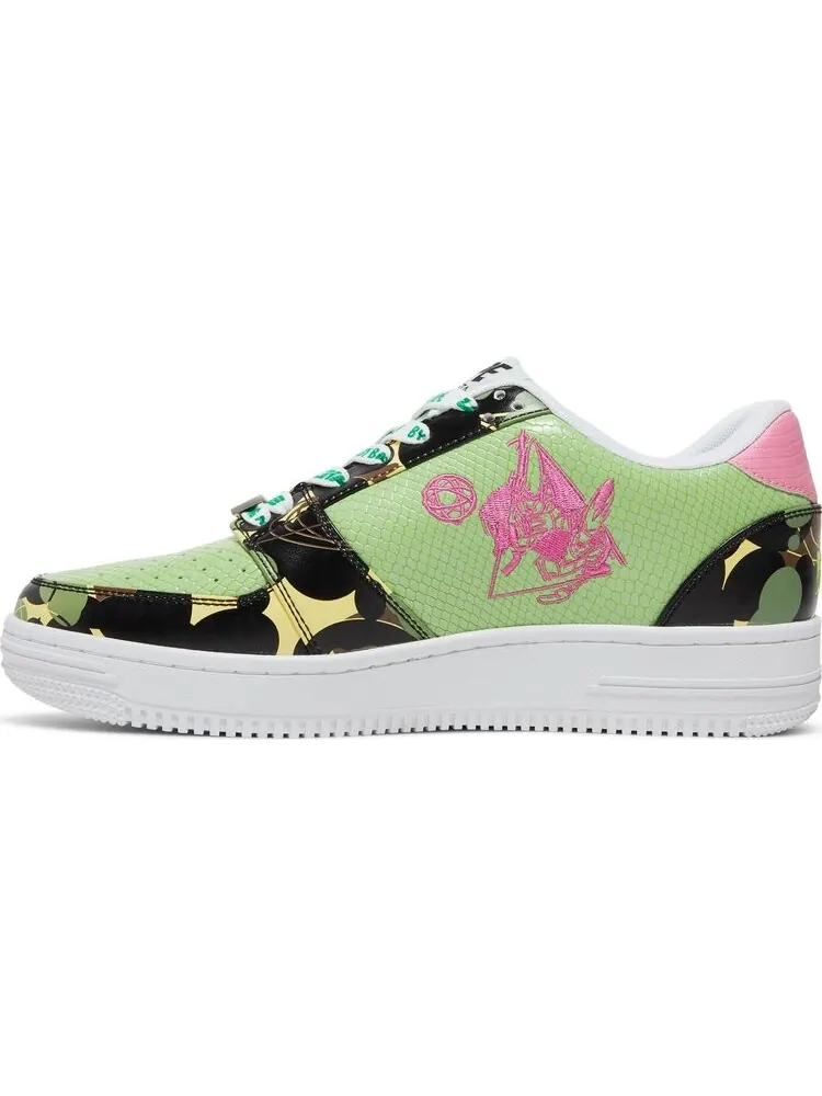 Кроссовки Mo Wax x Unkle x Bapesta Low M2 Original Headz — изображение 3 из 8, зеленый
