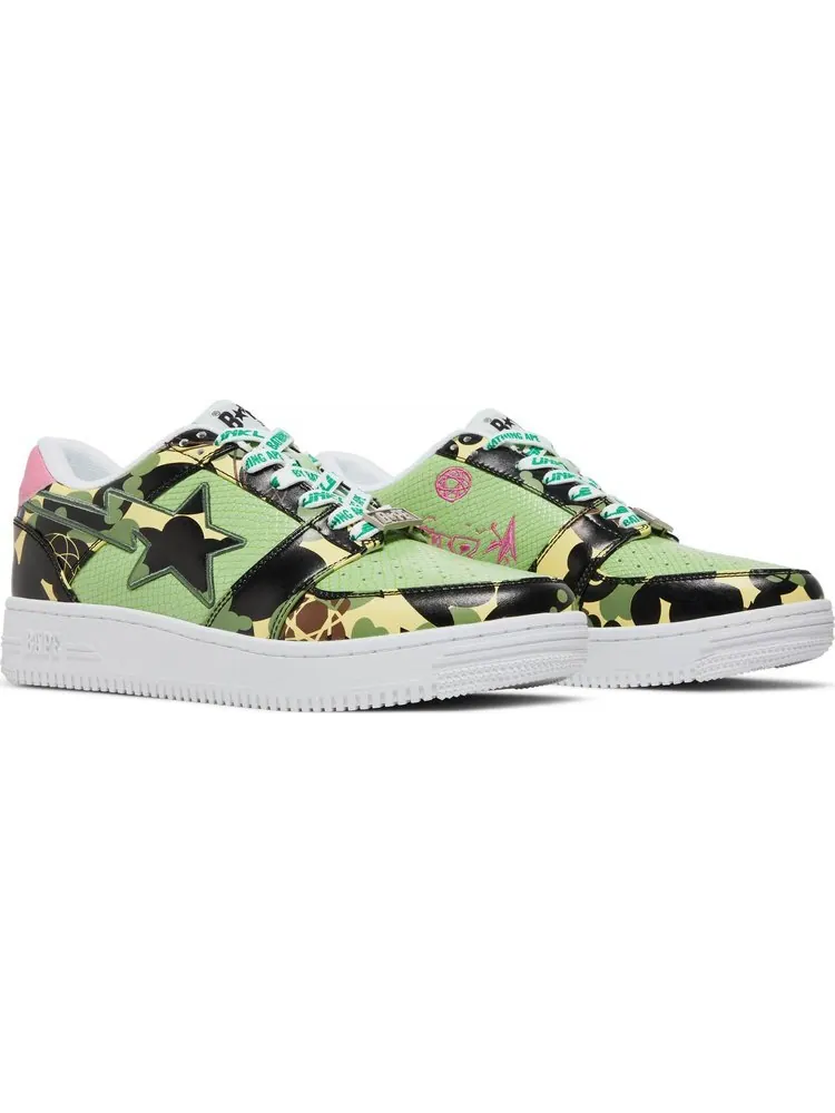 Кроссовки Mo Wax x Unkle x Bapesta Low M2 Original Headz — изображение 8 из 8, зеленый