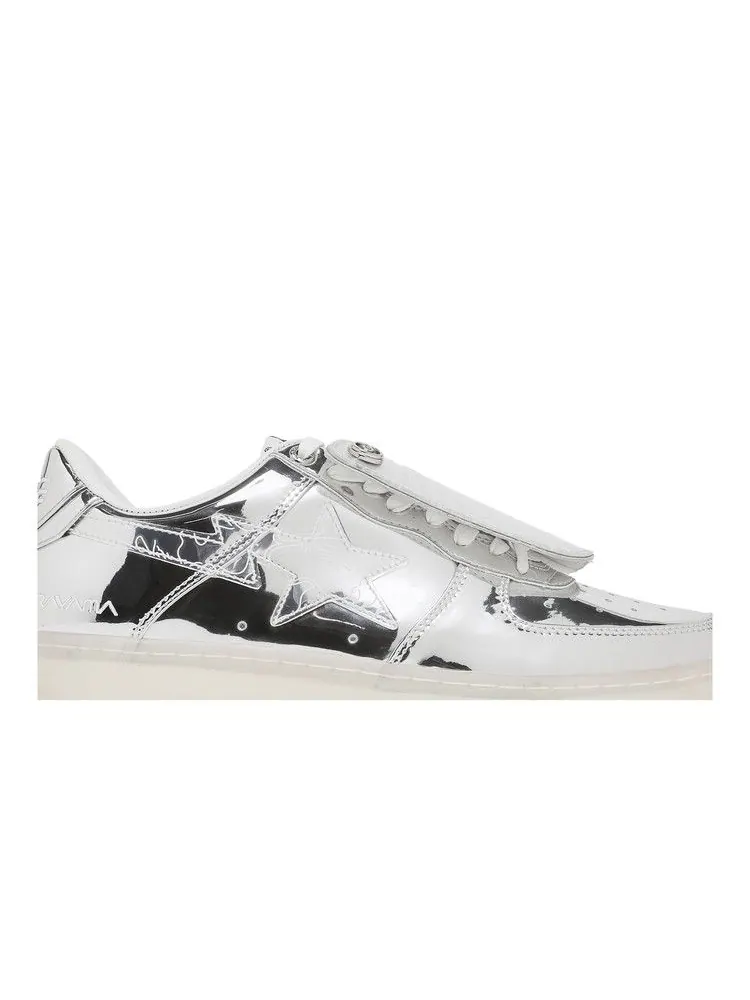 Кроссовки BAPE Hajime Sorayama x Bapesta 'Silver' — изображение 3 из 9, серебряный
