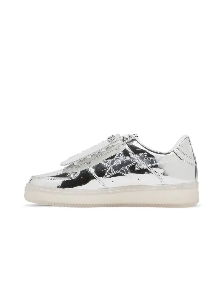 Кроссовки BAPE Hajime Sorayama x Bapesta 'Silver' — изображение 4 из 9, серебряный