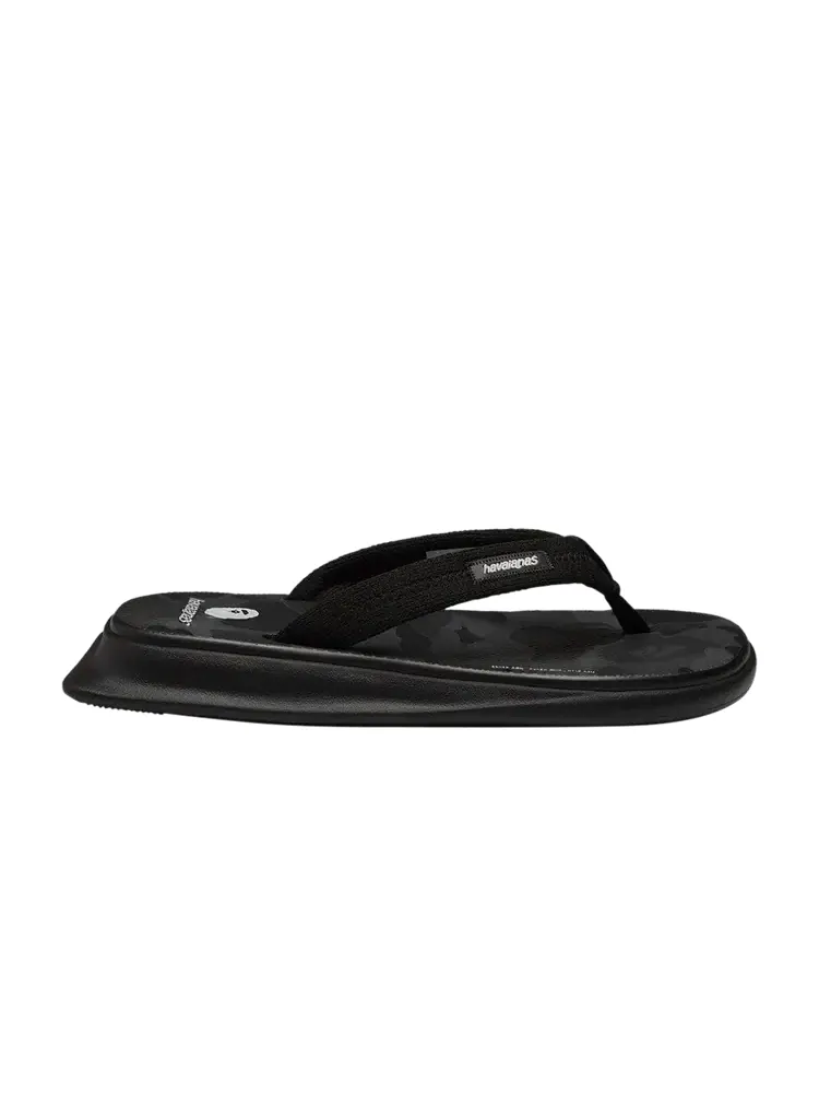 Кроссовки BAPE x Havaianas Tradi Zori Flip Flops — изображение 1 из 1, черный