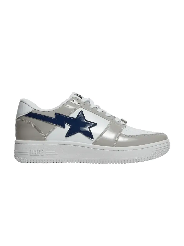 Кроссовки BAPE Bapesta Low M1 'White' — изображение 1 из 9, белый/серый