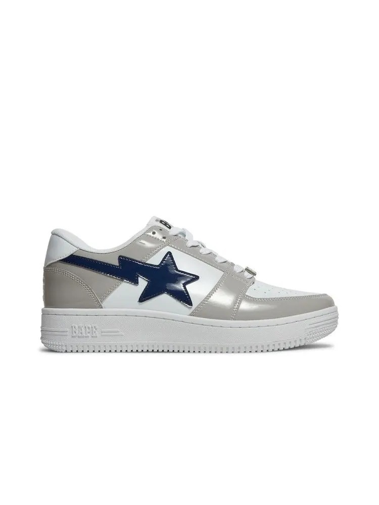 Кроссовки BAPE Bapesta Low M1 'White' — изображение 2 из 9, белый/серый